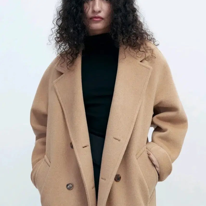 [BUNJANG] For Your Eyes Only Karen Cashmere Double Coat / 포유어아이즈온리 카렌 캐시미어 더블 코트