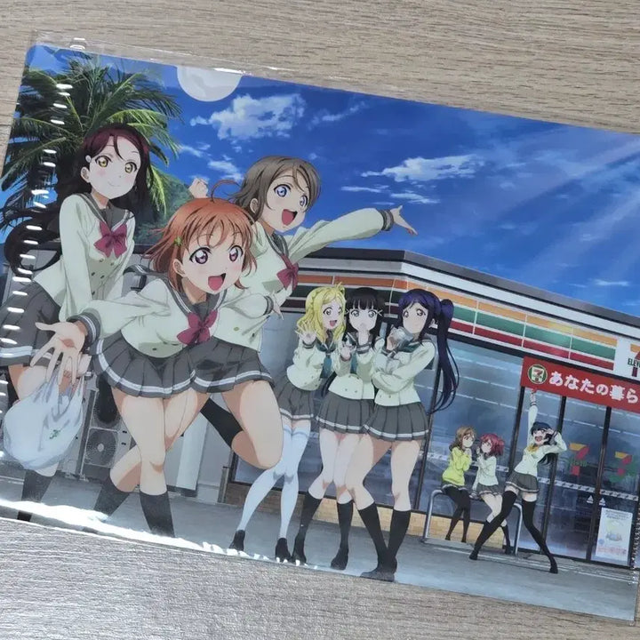 [BUNJANG] Love Live! Sunshine!! 7-Eleven Collaboration Clear File / 러브라이브 선샤인 세븐일레븐 콜라보 클리어 파일