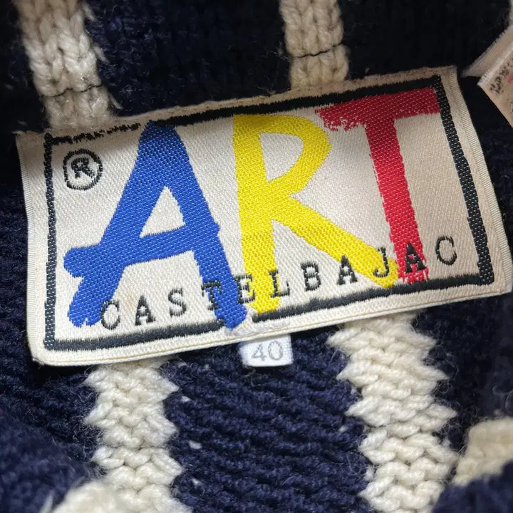 [BUNJANG] JC CastelBajac Wool Knit Bolero Jacket (Size 40) / JC CastelBajac 카스텔바작 볼레로 울 니트 집업(40)