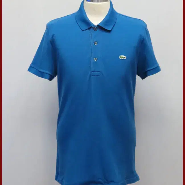 [BUNJANG] Lacoste Blue Polo Shirt (Size 100) - Pre-owned / 라코스테/파란색 반팔티셔츠/100사이즈/따봉구제(H-3)