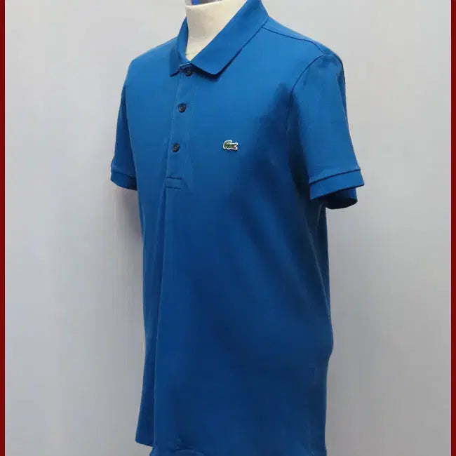 [BUNJANG] Lacoste Blue Polo Shirt (Size 100) - Pre-owned / 라코스테/파란색 반팔티셔츠/100사이즈/따봉구제(H-3)
