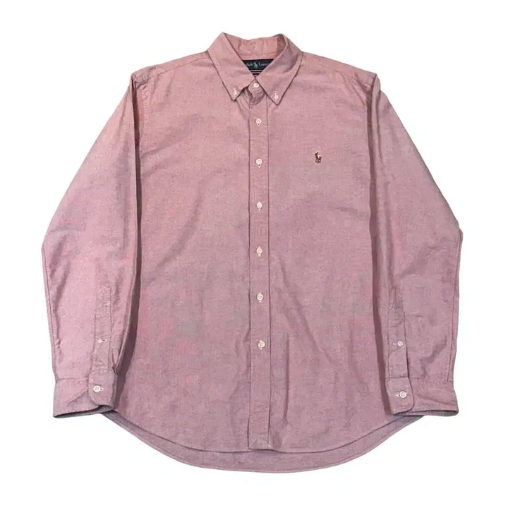 [BUNJANG] Polo Ralph Lauren Custom Fit Pink Cotton Shirt / L 폴로랄프로렌 커스텀핏 핑크 코튼 셔츠