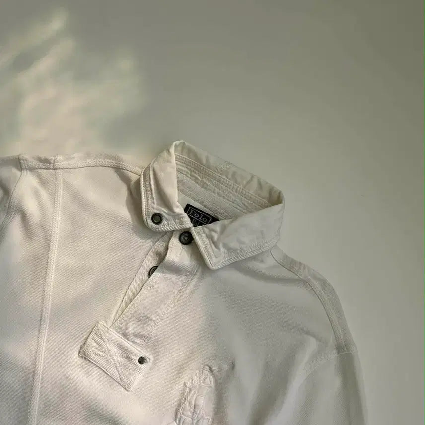 [SOLD OUT] [M] 폴로 랄프로렌 빅포니 엘보 패치 럭비 셔츠 카라넥