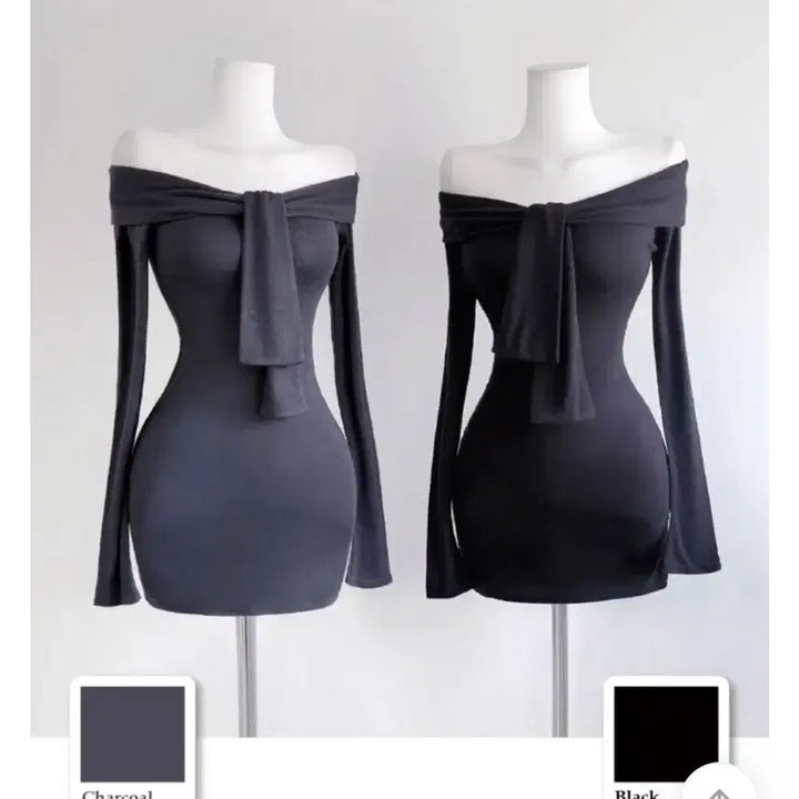 [BUNJANG] Soone Sailor Off-Shoulder Dress / 순느 세일러 터이 오프숄더 원피스