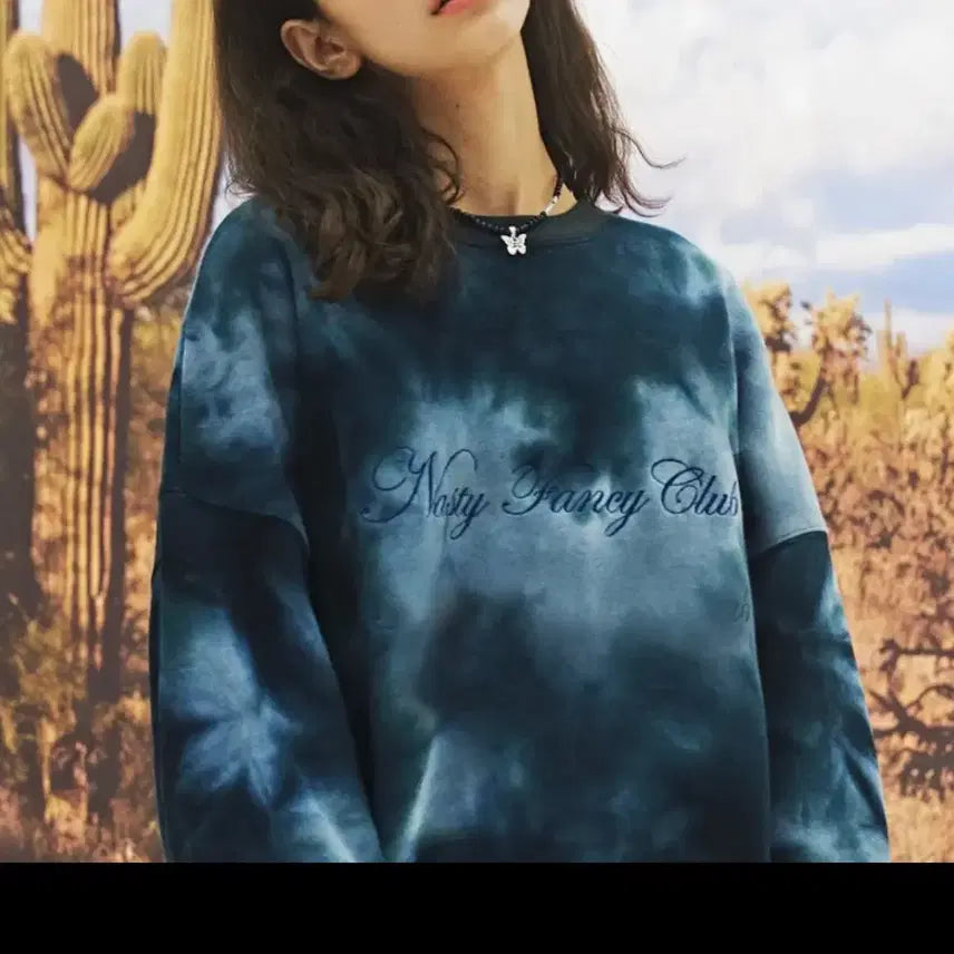 [BUNJANG] Nasty Fancy Club Tie-dye Sweatshirt / 네스티 팬시클럽 타이다이 맨투맨