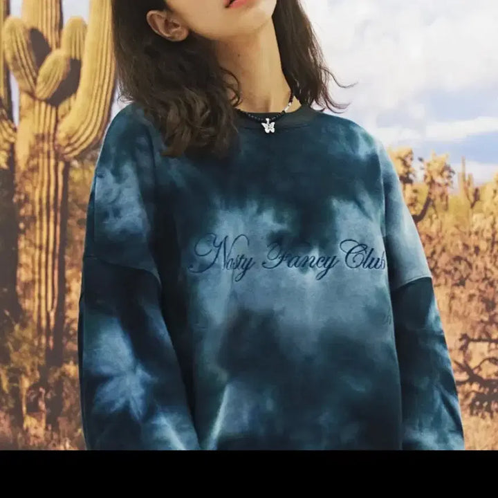 [BUNJANG] Nasty Fancy Club Tie-dye Sweatshirt / 네스티 팬시클럽 타이다이 맨투맨
