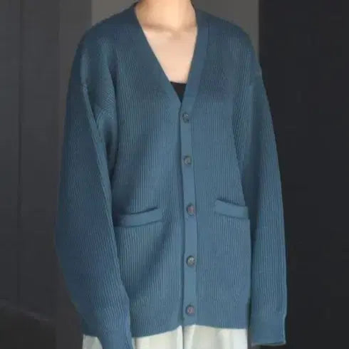 [BUNJANG] EVCON Shetland Wool Low Gauge Cardigan / EVCON Shetland Wool Low Gauge Cardigan