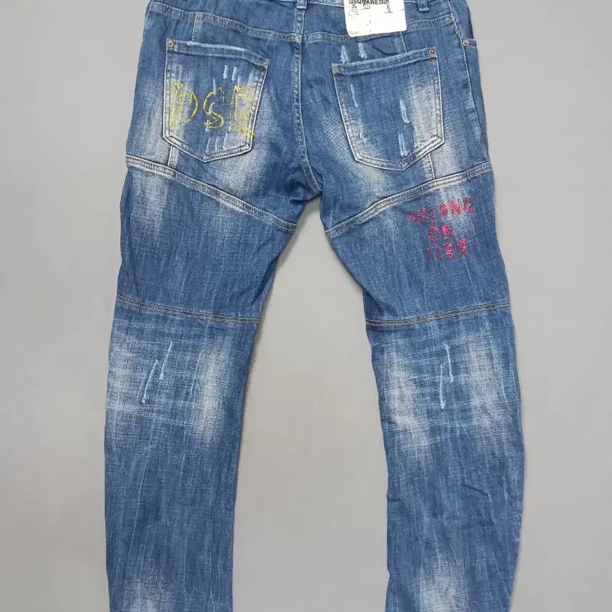 [BUNJANG] Dsquared2 Wrinkle Print Tidy Biker Jeans / [36] 디스퀘어드2 링클프린팅 타이디바이커진 청바지