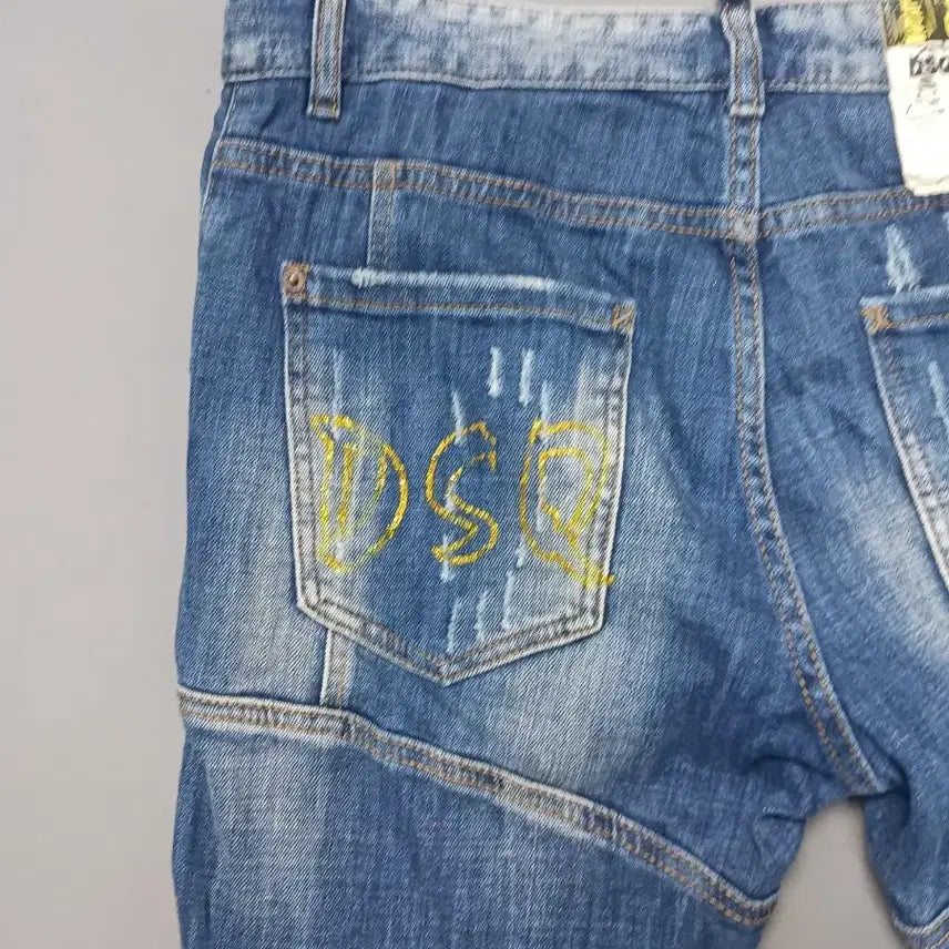 [BUNJANG] Dsquared2 Wrinkle Print Tidy Biker Jeans / [36] 디스퀘어드2 링클프린팅 타이디바이커진 청바지