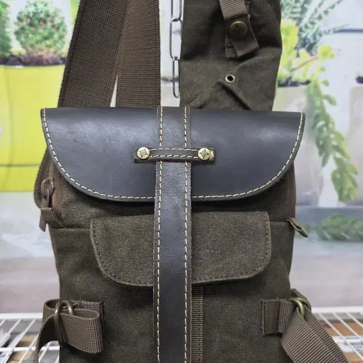 [BUNJANG] National Geographic Sling Bag Canvas Crossbody Bag / 내셔널지오그래픽 스몰 슬링백 크로스백 캔버스백 BF31