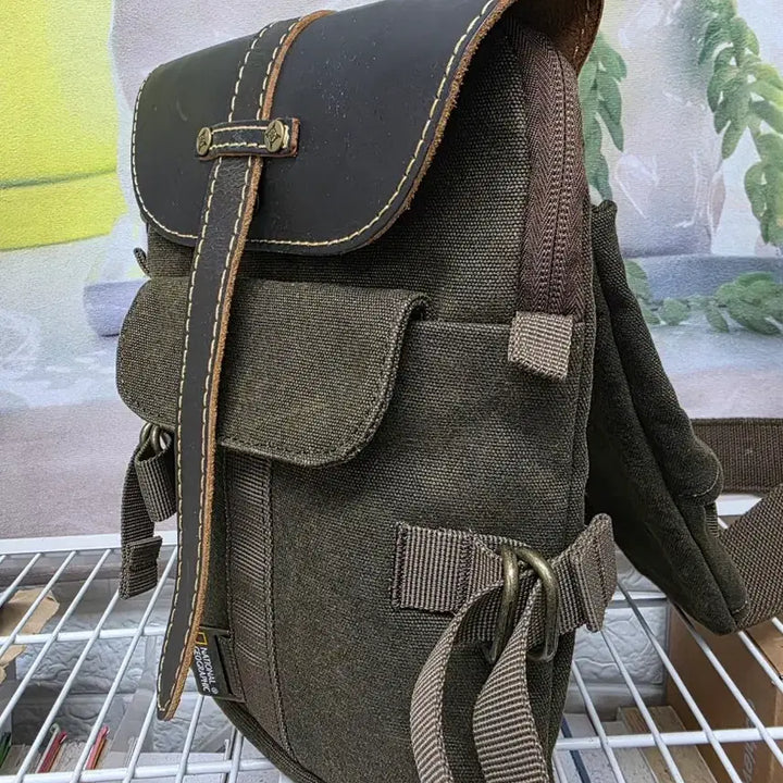 [BUNJANG] National Geographic Sling Bag Canvas Crossbody Bag / 내셔널지오그래픽 스몰 슬링백 크로스백 캔버스백 BF31