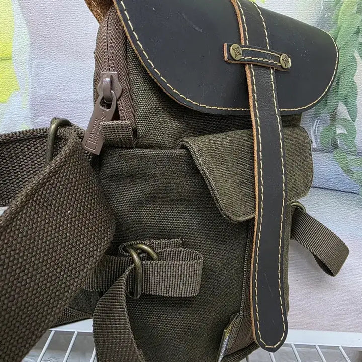 [BUNJANG] National Geographic Sling Bag Canvas Crossbody Bag / 내셔널지오그래픽 스몰 슬링백 크로스백 캔버스백 BF31