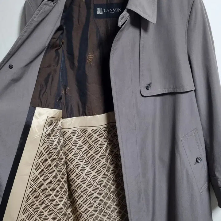 [BUNJANG] Lanvin Vintage Gray Trench Coat / M (66) 랑방 빈티지 그레이 트렌치코트