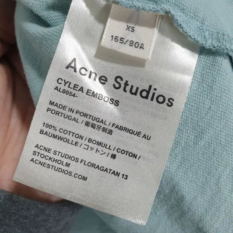[BUNJANG] Acne Studios CYLEA EMBOSS Cropped Short Sleeve XS / 아크네 스튜디오 CYLEA EMBOSS 크롭 반팔 XS_i4521