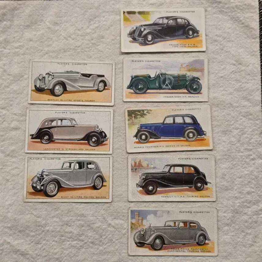 [BUNJANG] John Player &amp; Sons Motor Cars Vintage Cards / 영국빈티지카드 유럽빈티지카드 자동차 빈티지자동차 유럽엔틱소품 빈티지카드