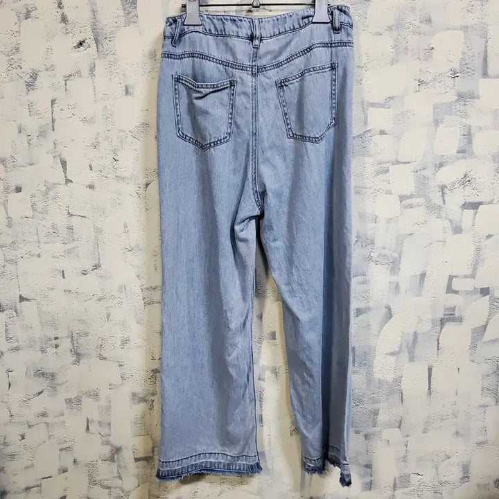 [BUNJANG] JUCY JUDY Denim Wide Pants / 쥬시쥬디 연청 데님 와이드 팬츠 28
