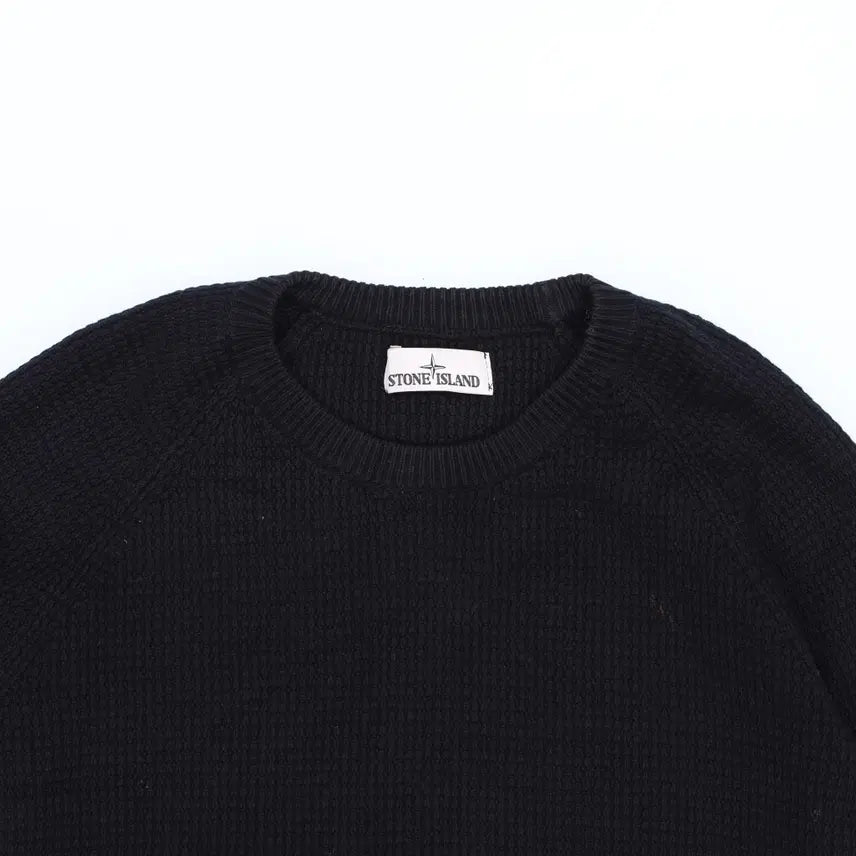 [BUNJANG] Stone Island Waffle Knit Sweater / XL 스톤아일랜드 와플 슬리브 패치 니트 N7484