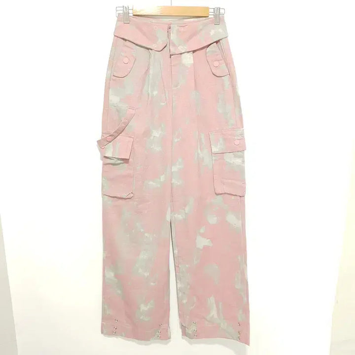 [BUNJANG] Unbranded Tie-dye Cargo Wide Pants / 여성 타이다이 카고 와이드 팬츠 S_M0295