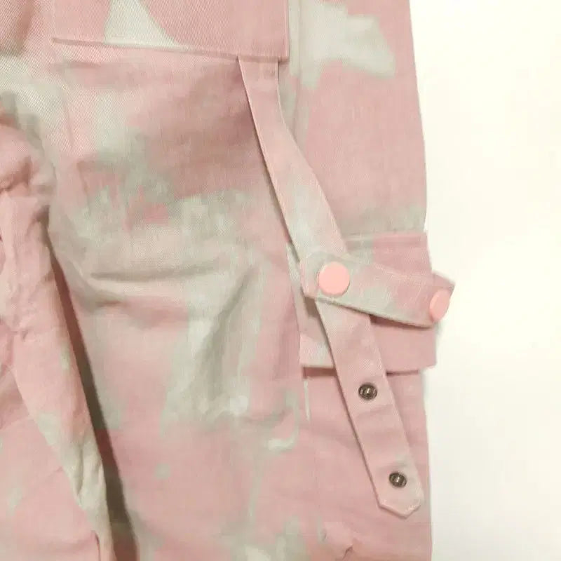 [BUNJANG] Unbranded Tie-dye Cargo Wide Pants / 여성 타이다이 카고 와이드 팬츠 S_M0295