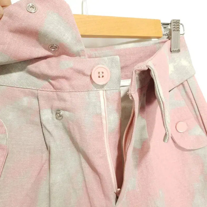 [BUNJANG] Unbranded Tie-dye Cargo Wide Pants / 여성 타이다이 카고 와이드 팬츠 S_M0295