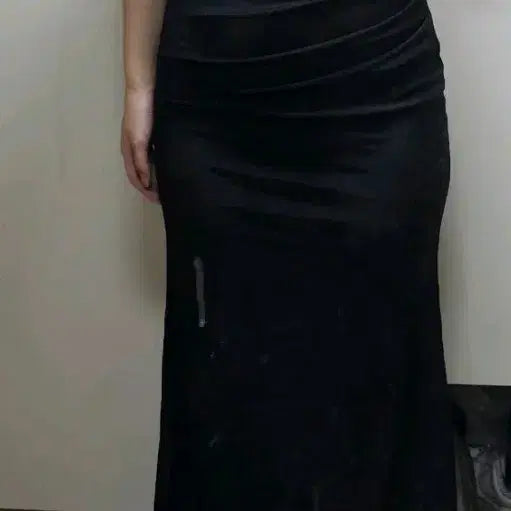 [BUNJANG] Black Off-Shoulder Mermaid Dress / 블랙 오프숄더 드레스 웨딩촬영 드레스 머메이드 드레스