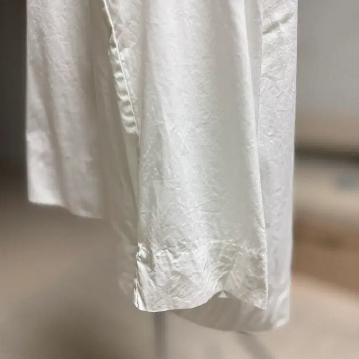 [BUNJANG] Cos White Cotton Ribbon Tie Blouse / Cos 흰색 코튼 리본타이 블라우스