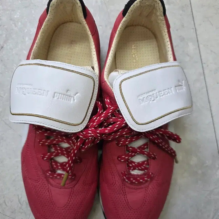 [BUNJANG] Puma Alexander McQueen Red Leather Sneakers / 푸마 알렉산더맥퀸 레드 스니커즈