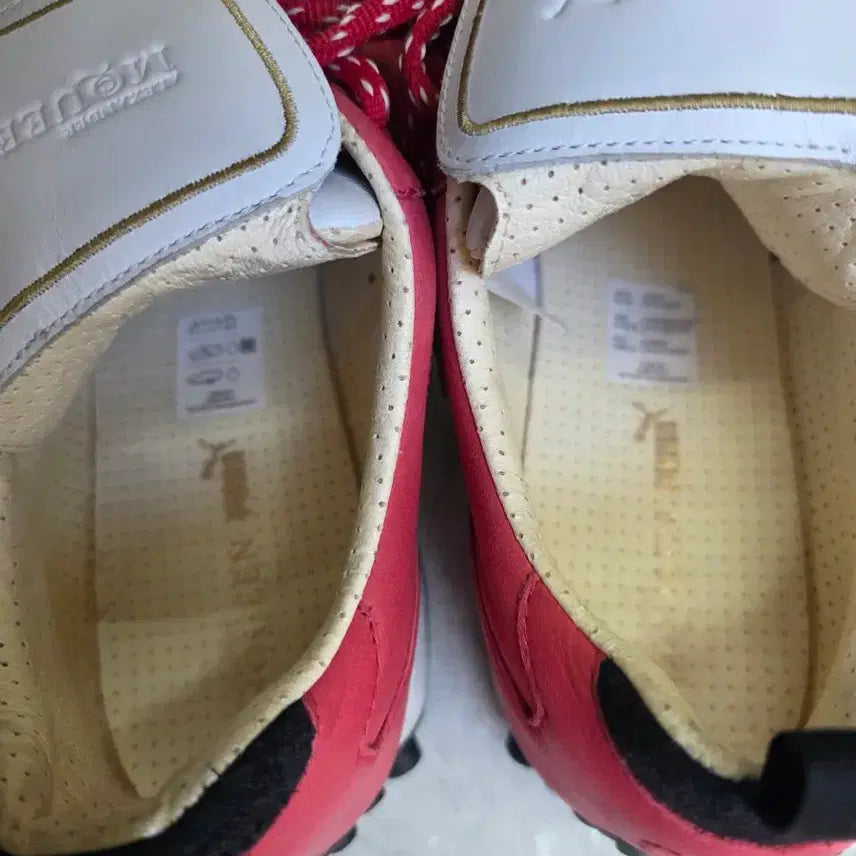 [BUNJANG] Puma Alexander McQueen Red Leather Sneakers / 푸마 알렉산더맥퀸 레드 스니커즈