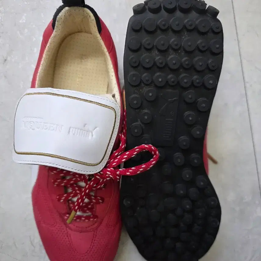 [BUNJANG] Puma Alexander McQueen Red Leather Sneakers / 푸마 알렉산더맥퀸 레드 스니커즈