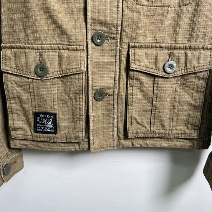 [BUNJANG] MCD Khaki Military Hooded Parka Jacket (Size S) / MCD 카키 밀리터리 후드 야상 자켓 S