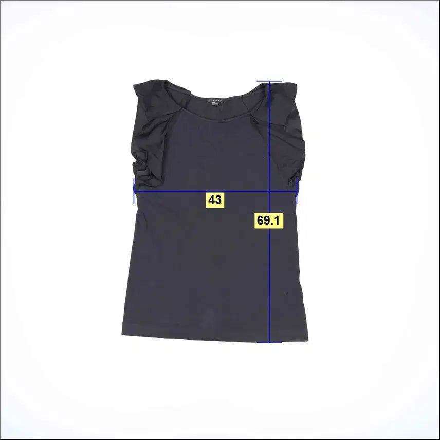 [SOLD OUT] M 띠어리 여성 프릴 민소매나시 0310H1