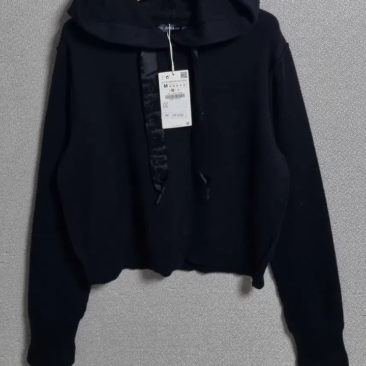 [BUNJANG] ZARA Black Hooded Knit Top / 새상품) M ) ZARA 자라 블랙 후드 니트