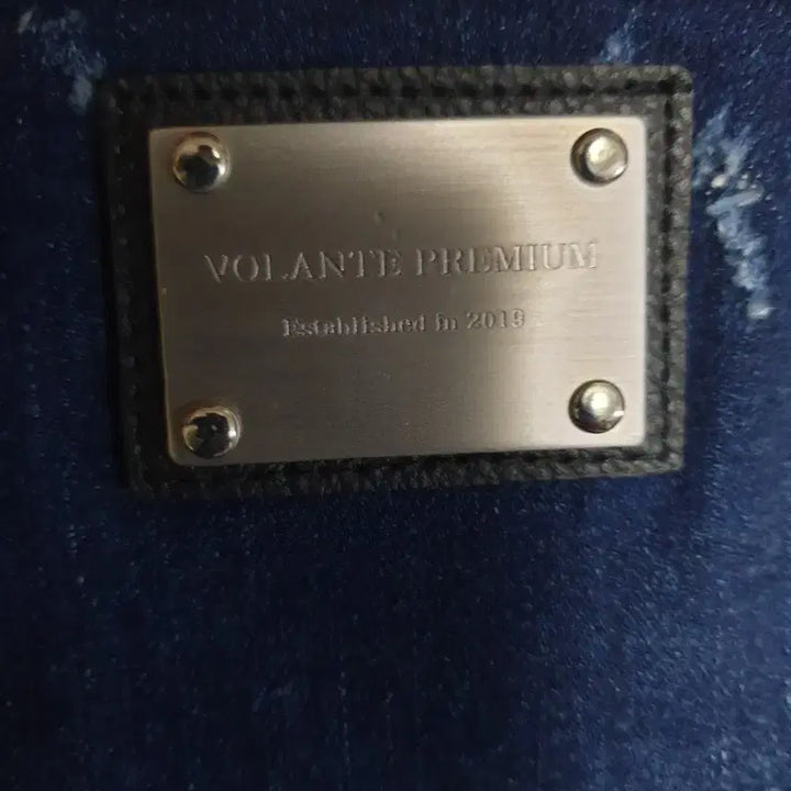 [BUNJANG] Volante Premium Silver Tab Denim Pants / 볼란테 프리미엄 백포켓 실버탭 데미지 워싱 데님팬츠 블루 (32)