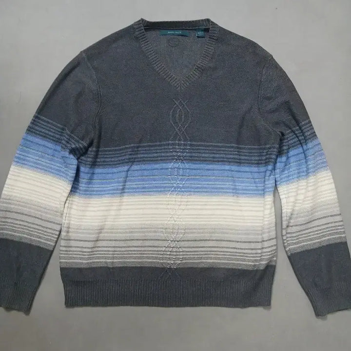 [BUNJANG] Perry Ellis Gradient V-neck Knit Sweater / [L] 페리엘리스 그라데이션 브이넥 니트