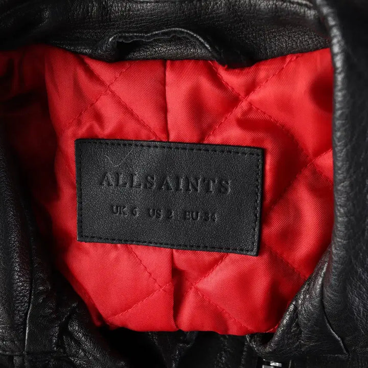 [BUNJANG] AllSaints Pattaya Buffalo Leather Biker Jacket / 올세인츠 파타야 버팔로 가죽 바이커 레더 재킷