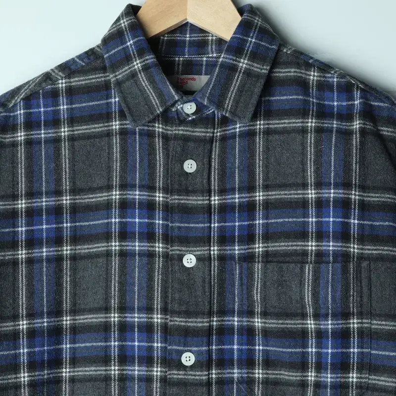 [BUNJANG] 8 Seconds Flannel Western Check Shirt / (S-M) 에잇세컨즈 셔츠 남방 플란넬 웨스턴체크 아메카지-1781C