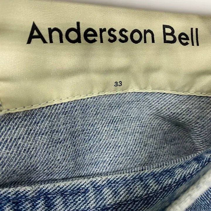 [BUNJANG] Andersson Bell Washed Blue Wide Denim Jeans / 앤더슨벨 워시드 블루 와이드 데님 apa522m (33)