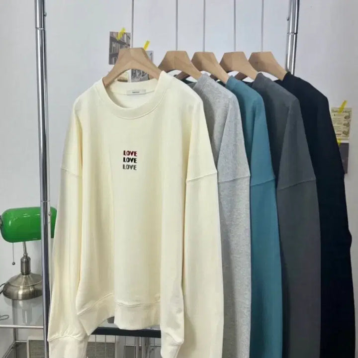 [BUNJANG] Oversized Ivory Cotton Blend Sweatshirt / 오버핏맨투맨