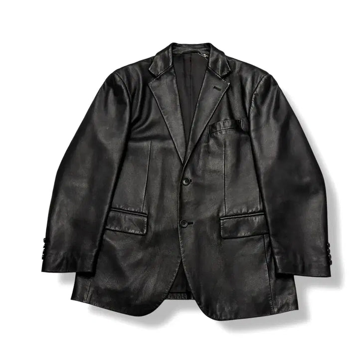 [BUNJANG] Cerruti 1881 Vintage Real Leather Sheepskin Blazer / Cerruti 1881 빈티지 리얼레더 쉽스킨 양가죽 블레이저