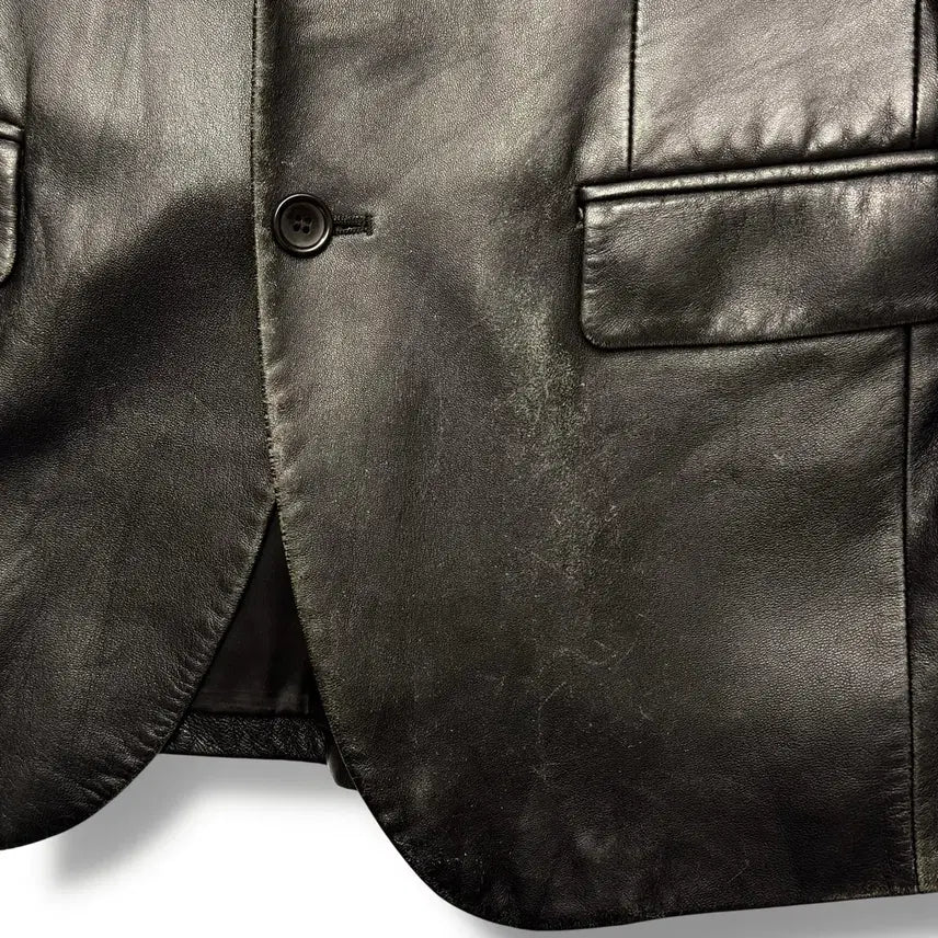 [BUNJANG] Cerruti 1881 Vintage Real Leather Sheepskin Blazer / Cerruti 1881 빈티지 리얼레더 쉽스킨 양가죽 블레이저