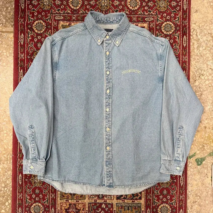 [BUNJANG] thisisneverthat Denim Shirt / 디스이즈네버뎃 데님 셔츠 [ 100-105 ]