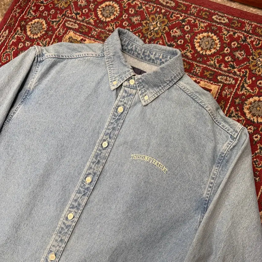 [BUNJANG] thisisneverthat Denim Shirt / 디스이즈네버뎃 데님 셔츠 [ 100-105 ]
