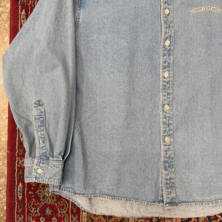 [BUNJANG] thisisneverthat Denim Shirt / 디스이즈네버뎃 데님 셔츠 [ 100-105 ]