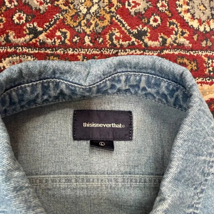 [BUNJANG] thisisneverthat Denim Shirt / 디스이즈네버뎃 데님 셔츠 [ 100-105 ]
