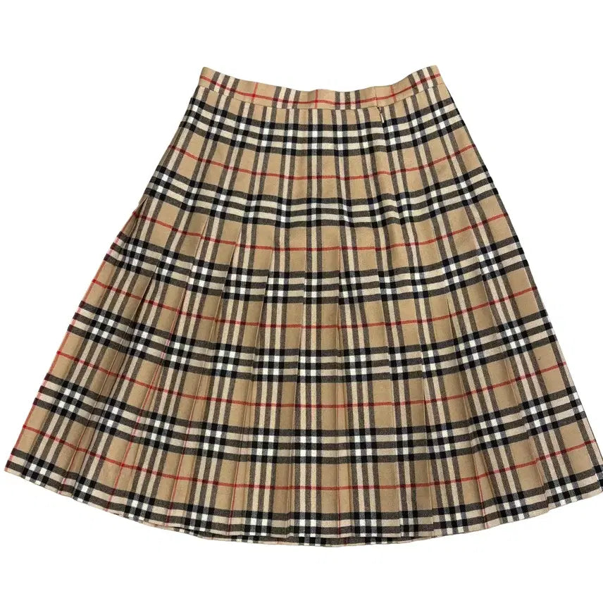 [BUNJANG] Burberry Nova Check Wool Midi Skirt / 버버리 노바체크 울 미디 스커트