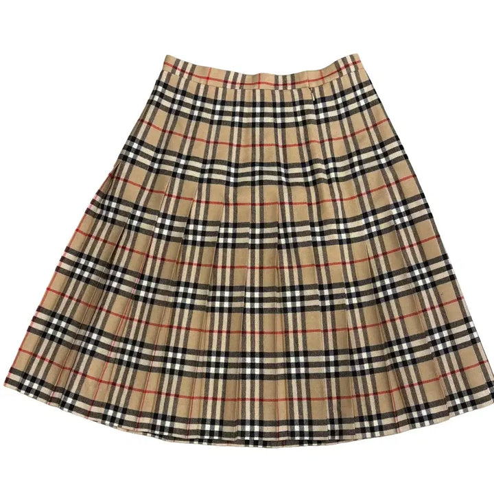 [BUNJANG] Burberry Nova Check Wool Midi Skirt / 버버리 노바체크 울 미디 스커트