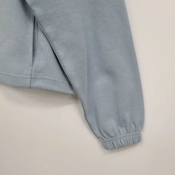 [BUNJANG] NBA Alice Crop Half-Zip Sweatshirt / NBA 반집업 크롭 맨투맨 블루/XS/앨리스/643