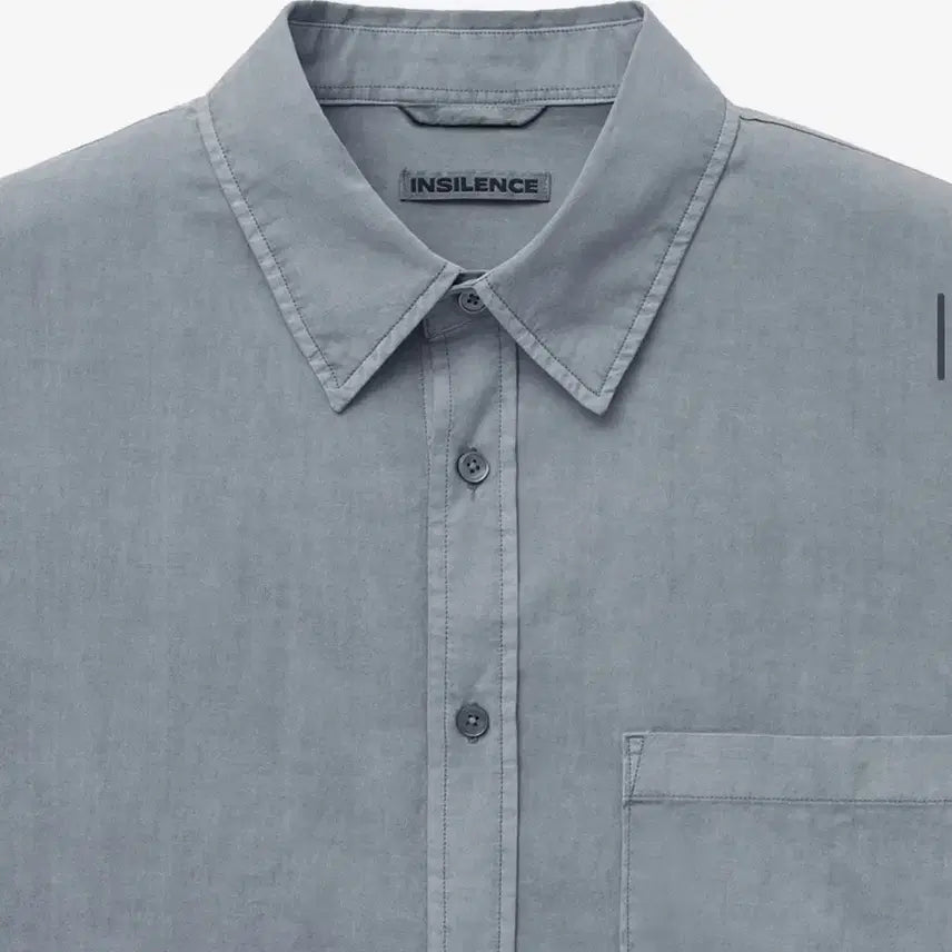 [BUNJANG] In Silence Tencel Cotton Dyed Shirt Ash Grey L Size / 인사일런스 텐셀 코튼 다잉 셔츠 ASH GREY L사이즈