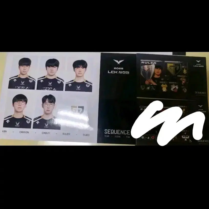 [BUNJANG] Gen.G Ruler LCK Photo Exhibition Item / 젠지 증명사진+룰러스티커 LCK사진전 셋트