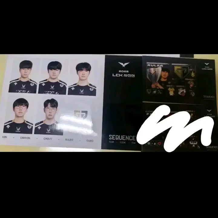 [BUNJANG] Gen.G Ruler LCK Photo Exhibition Item / 젠지 증명사진+룰러스티커 LCK사진전 셋트